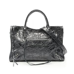 Balenciaga City Handbag Gray Leather